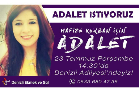 Hafize Kurban davası 23 Temmuz’da görülecek