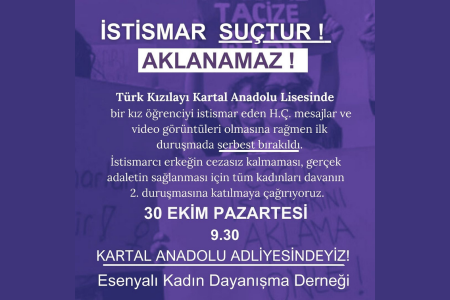 Esenyalı Kadın Dayanışma Derneği: 'İstismar suçtur, aklanamaz!'
