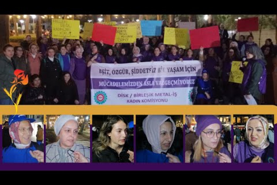 Gebze’den kadın işçiler: ‘Şiddete, yoksulluğa karşı birlikte adım atmamız gerekiyor’