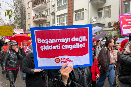 Çocuğunu görmek isteyen kadın şiddete uğradı
