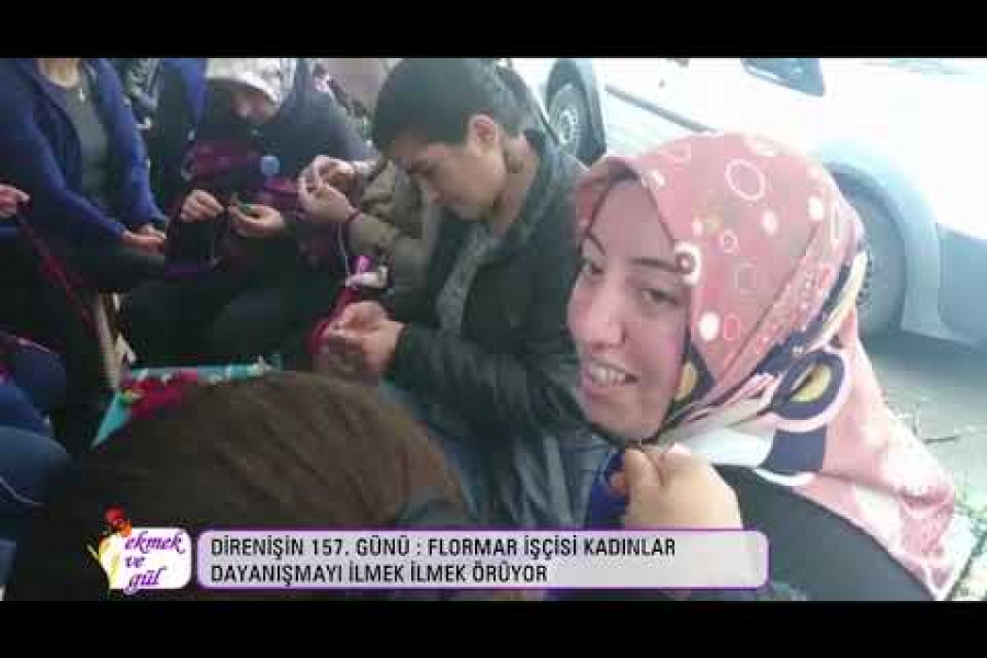 GÜNÜN DAYANIŞMASI: Flormar işçisi kadınlar dayanışmayı ilmek ilmek örüyor