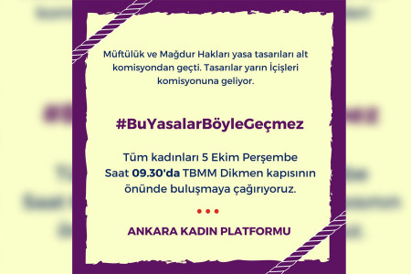 Kadınlar Meclis önünde ‘Bu yasalar böyle geçmez’ diyecek