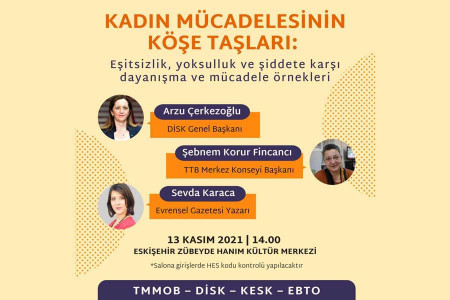 ‘Eşitsizlik, yoksulluk ve şiddete karşı mücadele örnekleri’ söyleşisi