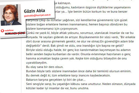 GÜNÜN SORUSU: Güzin abla sen şimdi bu suçun parçası olmadın mı?