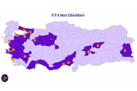 İl il Ekmek ve Gül 8 Mart buluşmaları