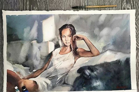 GÜNÜN RESİMLERİ: Kendi kendine resim yapmayı öğrenen Anna Mayorova’dan