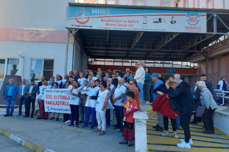 Sağlıkta özelleştirmelere karşı sağlık emekçileri eylemde