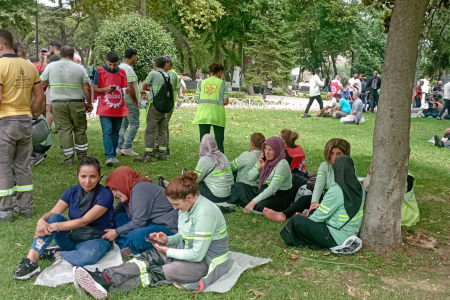 Ağaç A.Ş. işçileri insanca yaşamak için süresiz eyleme çıktı