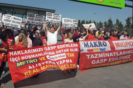 Uyum/Makro işçileri kazandı