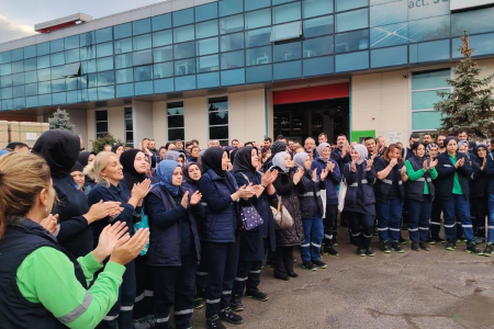 Birgül’ün yumruğu, yüz binlerce işçinin yumruğu