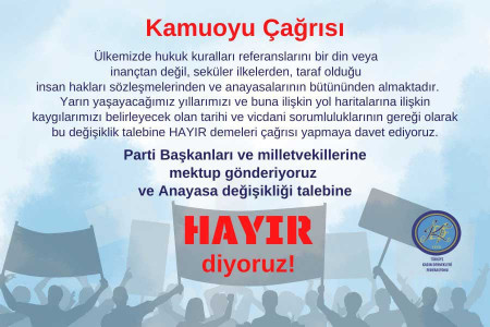 Türkiye Kadın Dernekleri Federasyonu: Anayasa değişikliğine ‘Hayır’